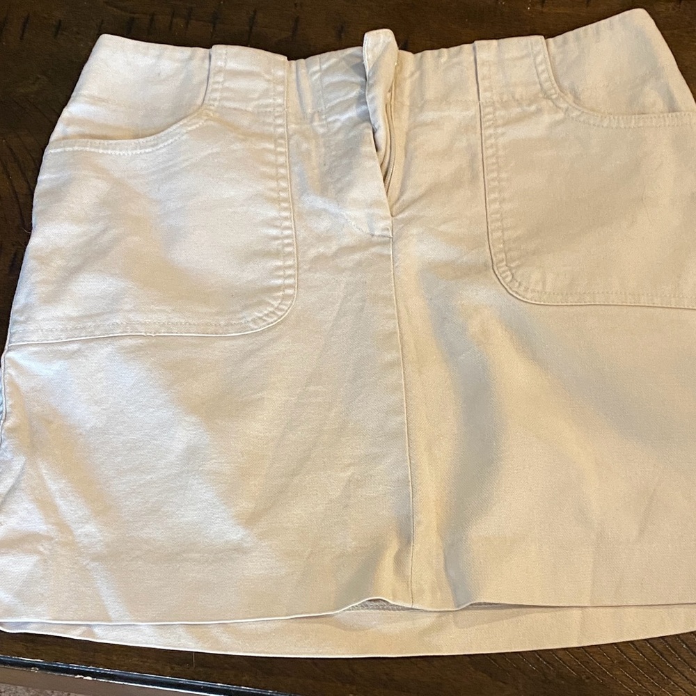 Express Beige Mini Skirt